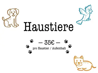 Haustiere erlaubt