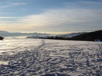 Winterlandschaft oberhalb des Kapfenmathishof
