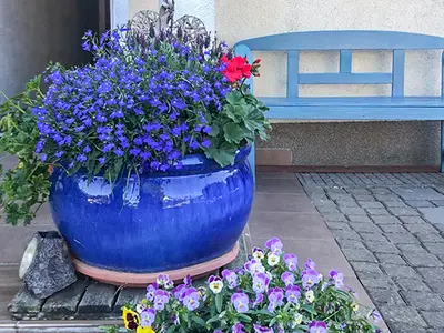 outside