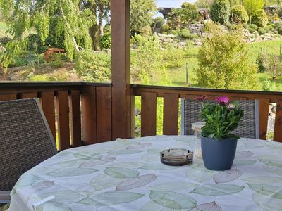 Gartenblick vom Balkon der "Schwarzwaldliebe"