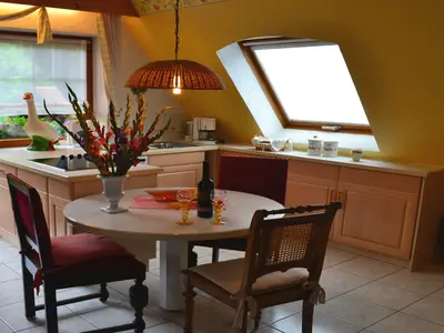 Küche und Essbereich