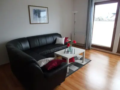 Wohnbereich. vom gemüdlichen Ecksofa(mit Schlaffunktion) benießen Sie den Blick über die Terrasse in den Garten