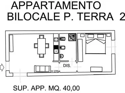 Zweiraum im Erdgeschoss mit privater Terrasse