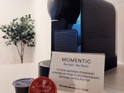 Caffissimo Kaffeemaschine mit 2 Willkommens-Pads
