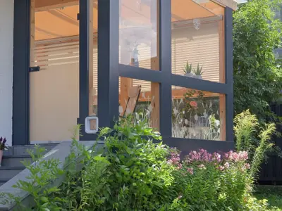 Eingang zur geschlossenen Terrasse