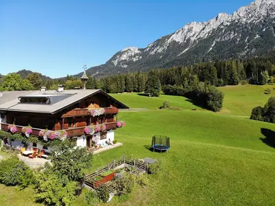 Ferienwohnung mit Blick auf den Wilden Kaiser