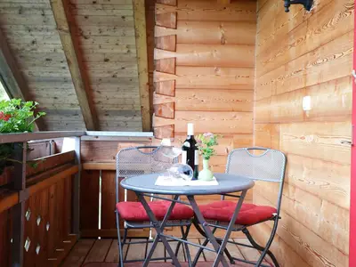 Ferienwohnung Streuobstwiese - Balkon