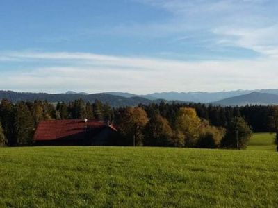 Der Melchior Hof mit Blick in den Bregenzerwald