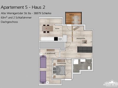 Ferienwohnung für 4 Personen (63 m²) in Schierke 5/10