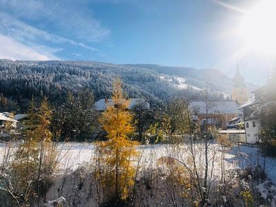 Ausblick der Appartements Crystal im Winter