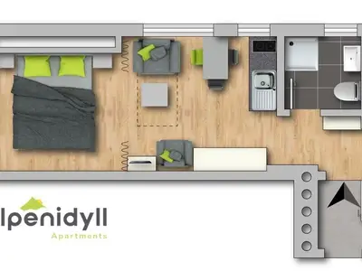 Ferienwohnung für 2 Personen (26 m²) in Schladming 6/7