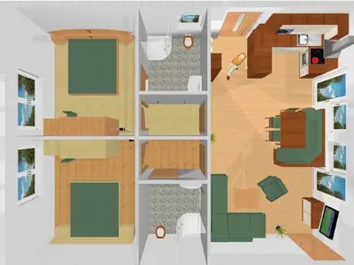 Haus Terra - Optische Raumaufteilung