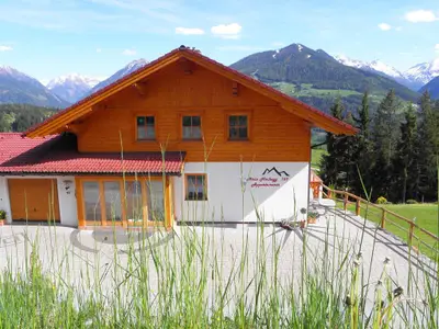Sommer Haus hinten mit Gras