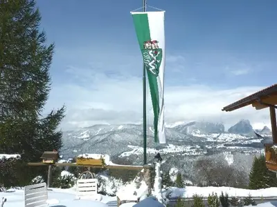 Aussicht vom Haus im Winter
