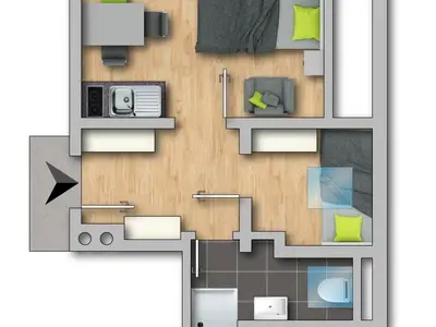 Ferienwohnung für 3 Personen (30 m²) in Schladming 10/10