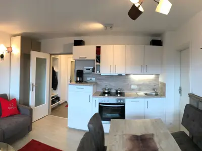 Wohnbereich und Küche