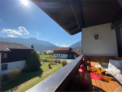 Blick vom Balkon