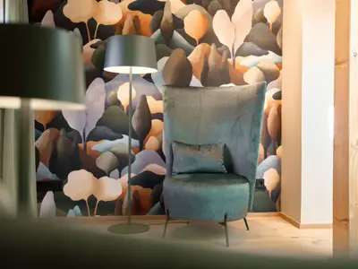 Leseecke im Obergeschoss