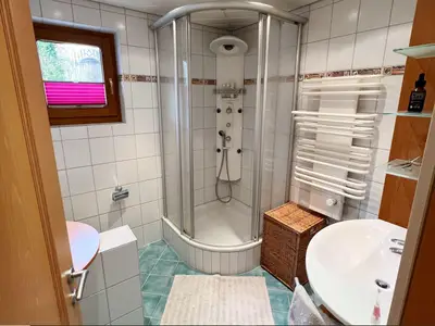 Zillertal_Schlitters_Apartement Malea_Dusche und W