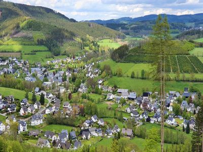 Ferienwohnung Sauerland-Ruhe - Familie Kremer - Blick auf Fleckenberg im Schmallenberger Sauerland