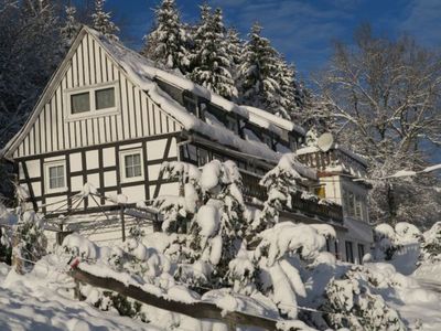 Ferienhaus im Winter