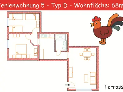 Hardthof Sauerland - Wohnbeispiel Ferienwohnung Typ D Fewo 5