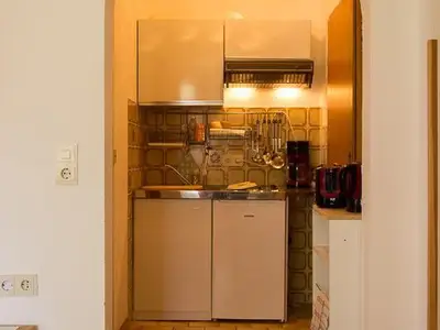 Kochbereich. Küche Fewo 1