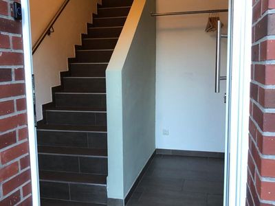 Treppenaufgang zur Ferienwohnung