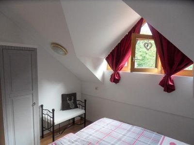 Schlafzimmer Blick auf  Gaube