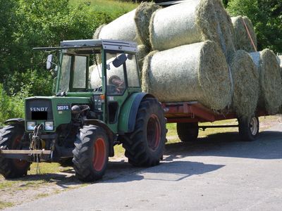 Traktor mit Heut