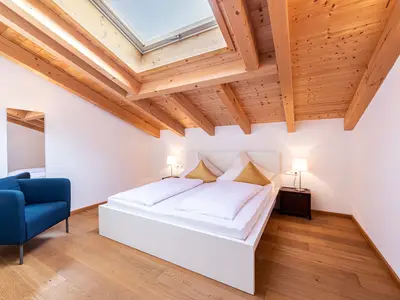 Schlafzimmer mit Doppelbett Fewo Steinernes Meer