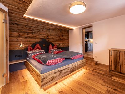 Schlafzimmer Ferienwohnung Hochkalter