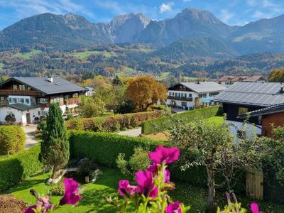 Aussicht vom Balkon der Ferienwohnung süd-ost-Lage mit atemberaubendem Bergpanorama