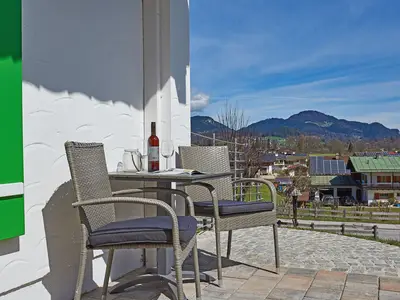 Fewo 6 Hoher Göll Terrasse mit Ausblick
