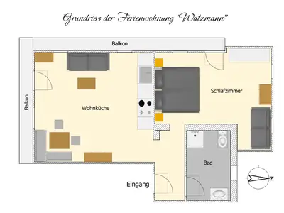 Grundriss Fewo Watzmann