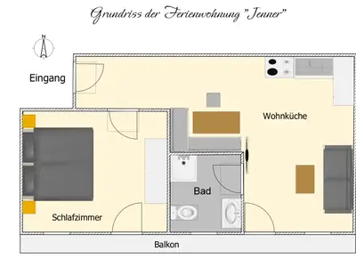 Grundriss Fewo Jenner