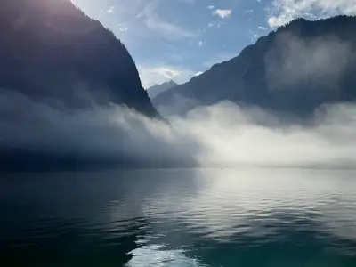 Königssee im Nebel