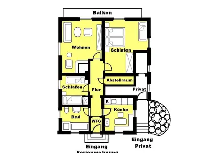 Grundriss Fewo Schwöbeck