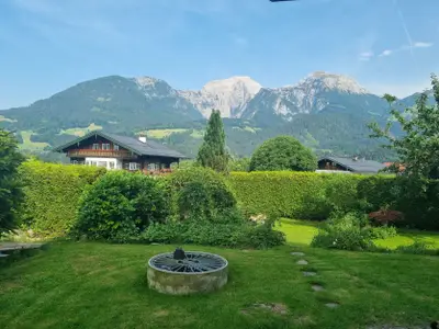 Blick vom Garten des Landhaus Weindl
