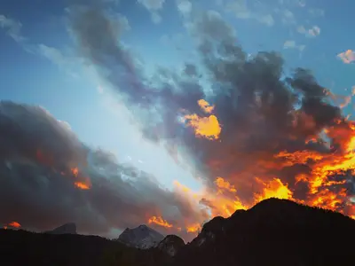 Abendstimmung  im Stillen Winkl