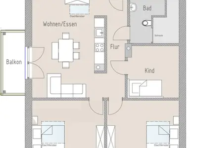 Grundriss Ferienwohnung Schneibstein