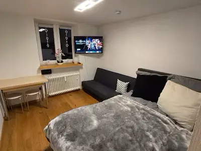 Wohnzimmer aus Richtung Flur