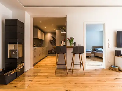 Küche mit Wohn-Essbereich design fewo