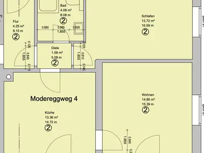 Grundriss Ferienwohnung Bergsonne