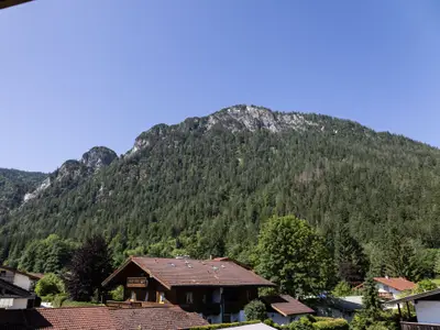 Ausblick auf den Grünstein vom Balkon