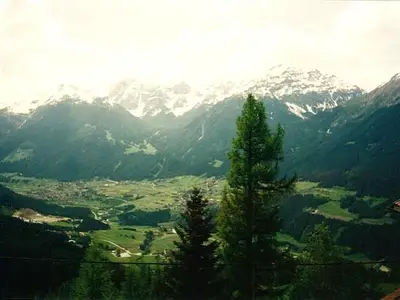 Blick nach Telfes, Fulpmes
