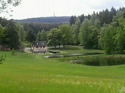 Kleppermühle mit Blick auf den Kornberg
