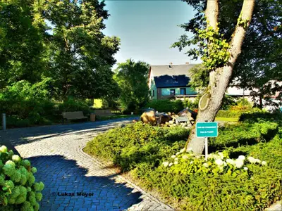 Park der Freundschaft mit Sparkassenbrunnen