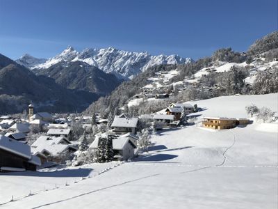 Winter Blick auf Haus W