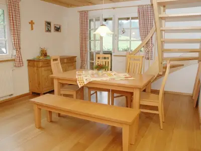 Wohn und Esszimmer der Ferienwohnung